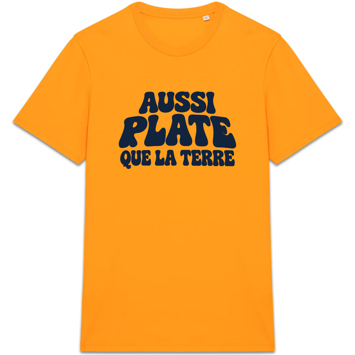 T-shirt Aussi plate que la Terre, coloris Orange