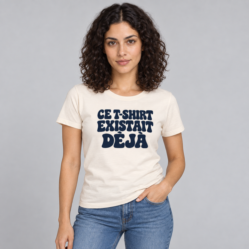 T-shirt Ce T-shirt existait déjà porté par F02, coloris naturel
