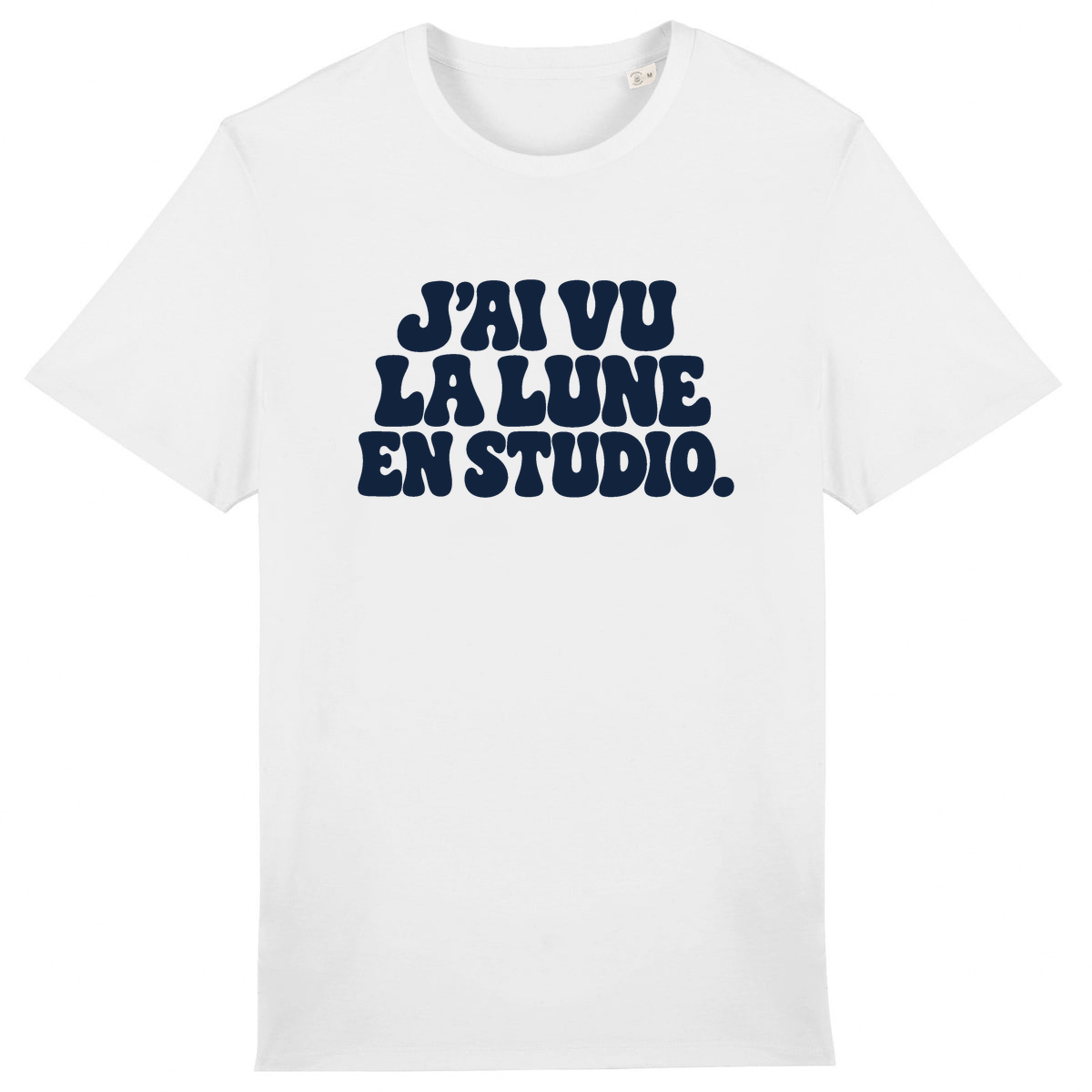 T-shirt J’ai vu la Lune. En studio., coloris blanc