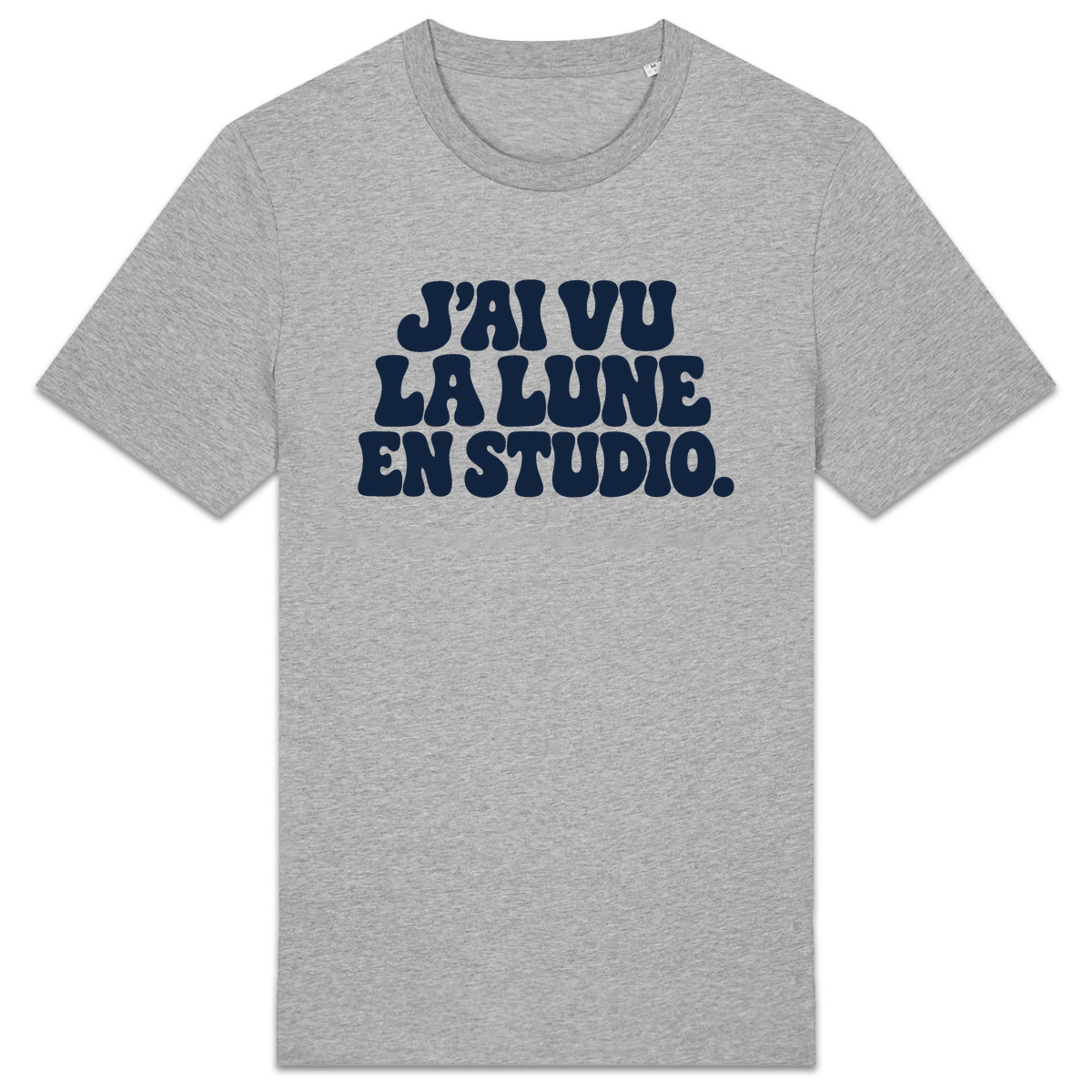 T-shirt J’ai vu la Lune. En studio., coloris gris