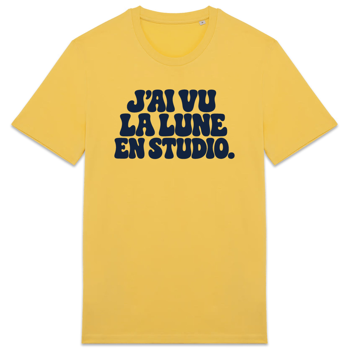 T-shirt J’ai vu la Lune. En studio., coloris jaune
