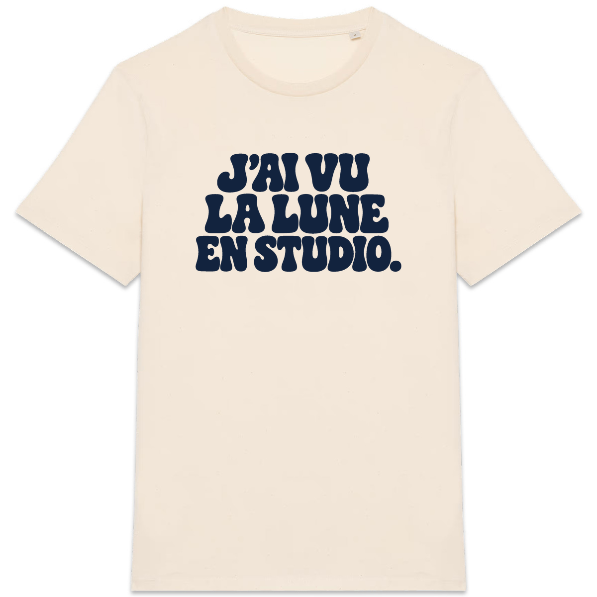 T-shirt J’ai vu la Lune. En studio., coloris naturel