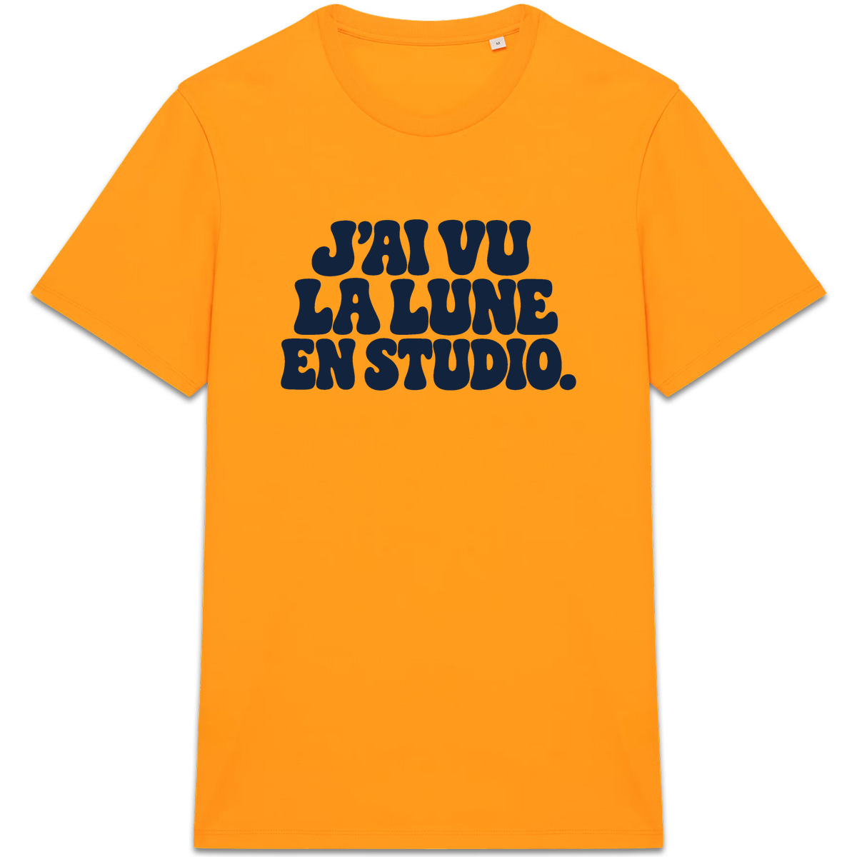 T-shirt J’ai vu la Lune. En studio., coloris orange