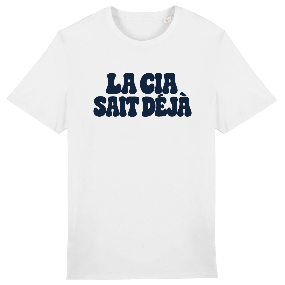 T-shirt La CIA sait déjà, coloris blanc
