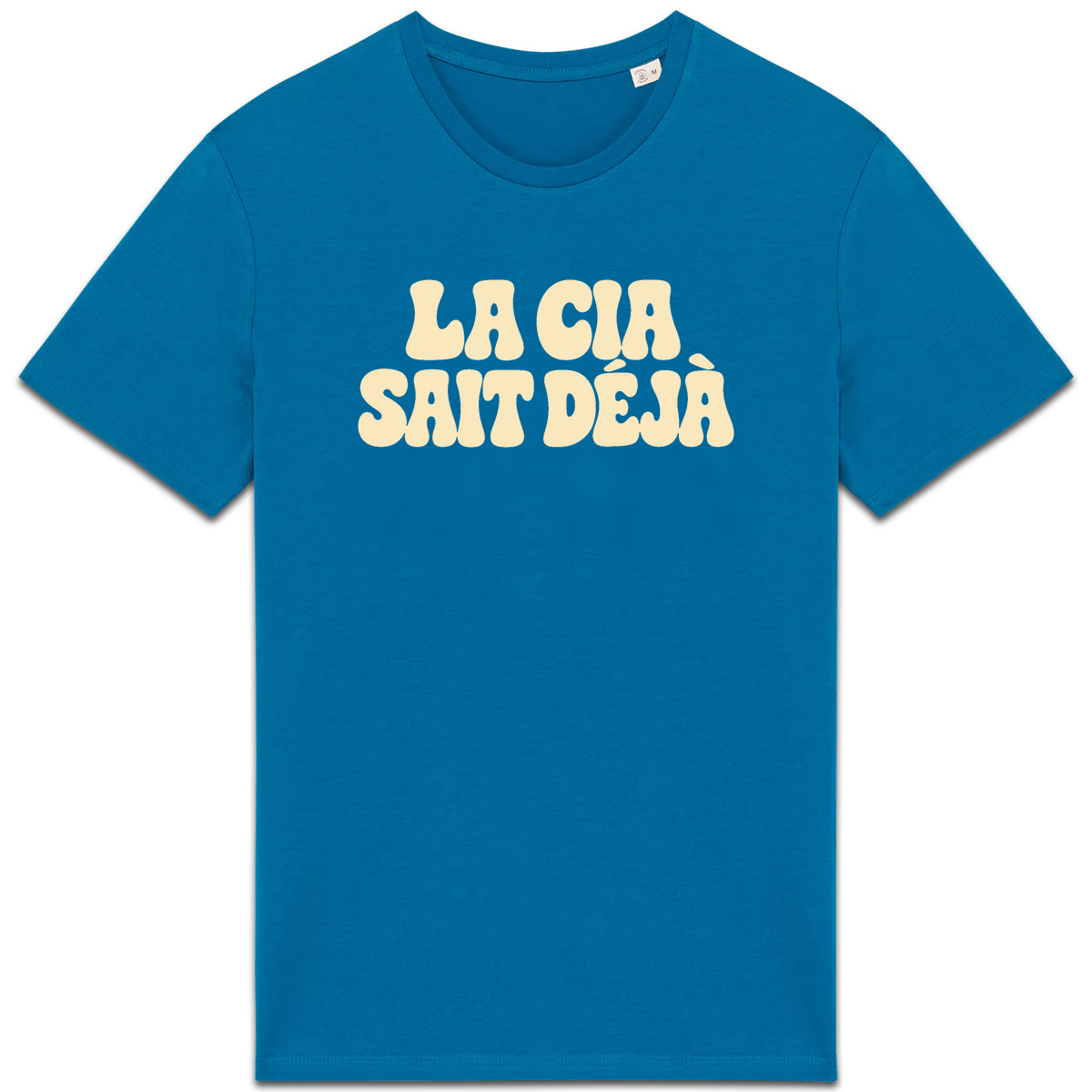 T-shirt La CIA sait déjà, coloris bleu