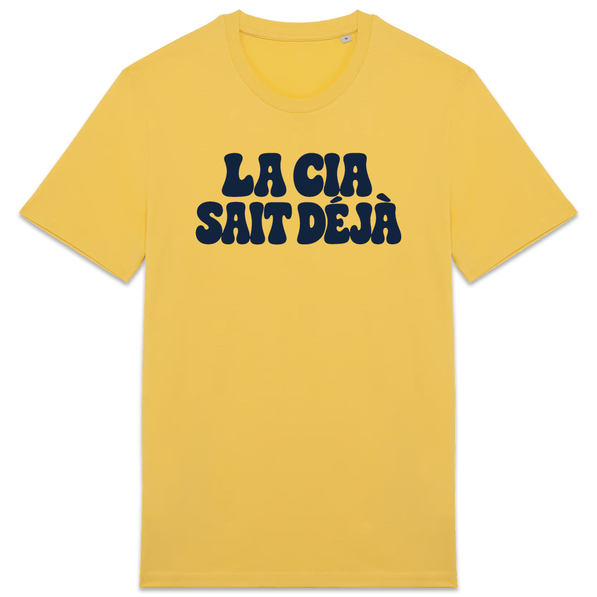 T-shirt La CIA sait déjà, coloris jaune
