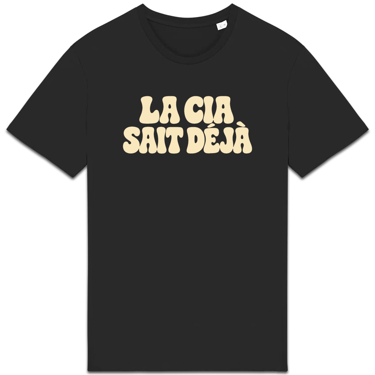 T-shirt La CIA sait déjà, coloris noir