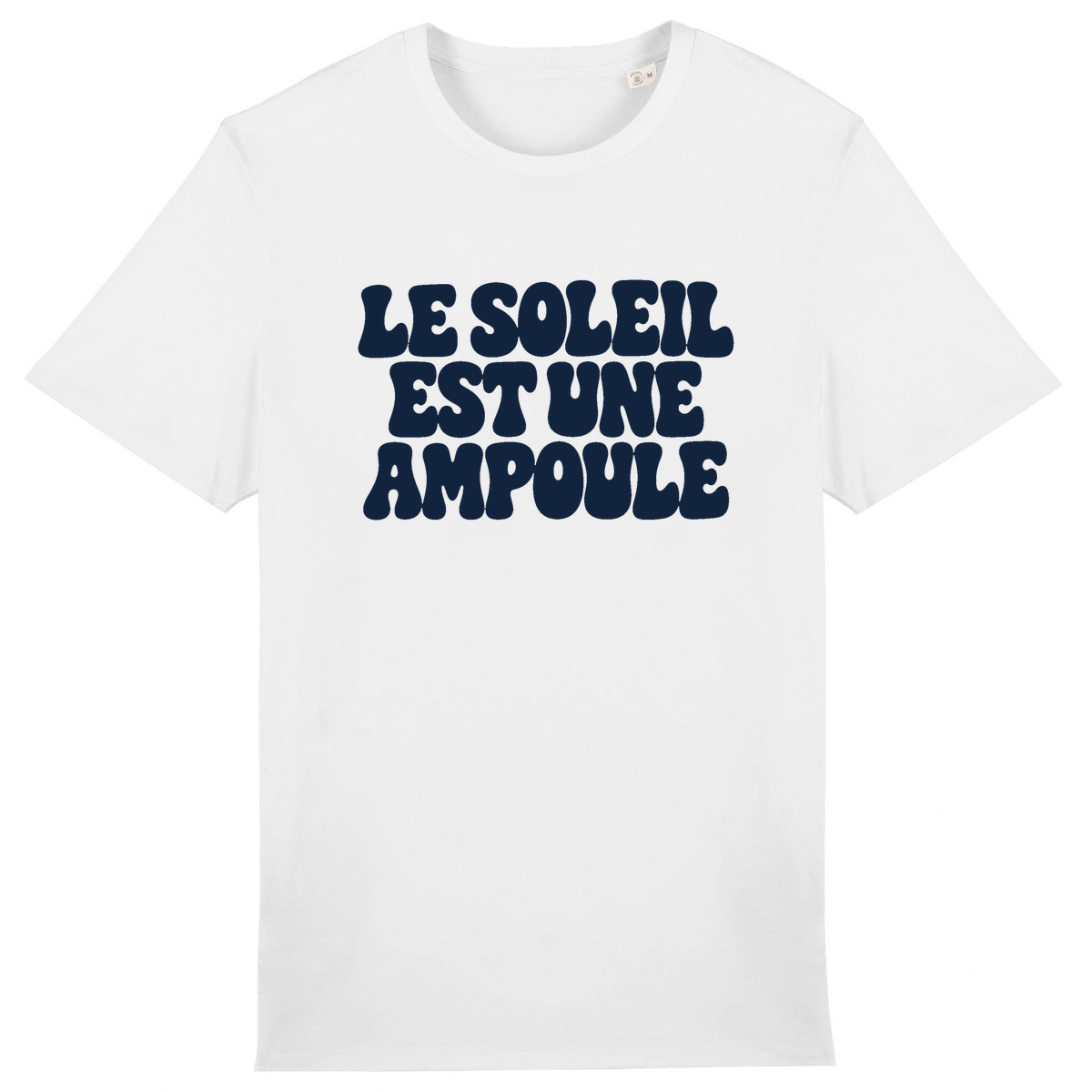 T-shirt Le Soleil est une ampoule, coloris blanc