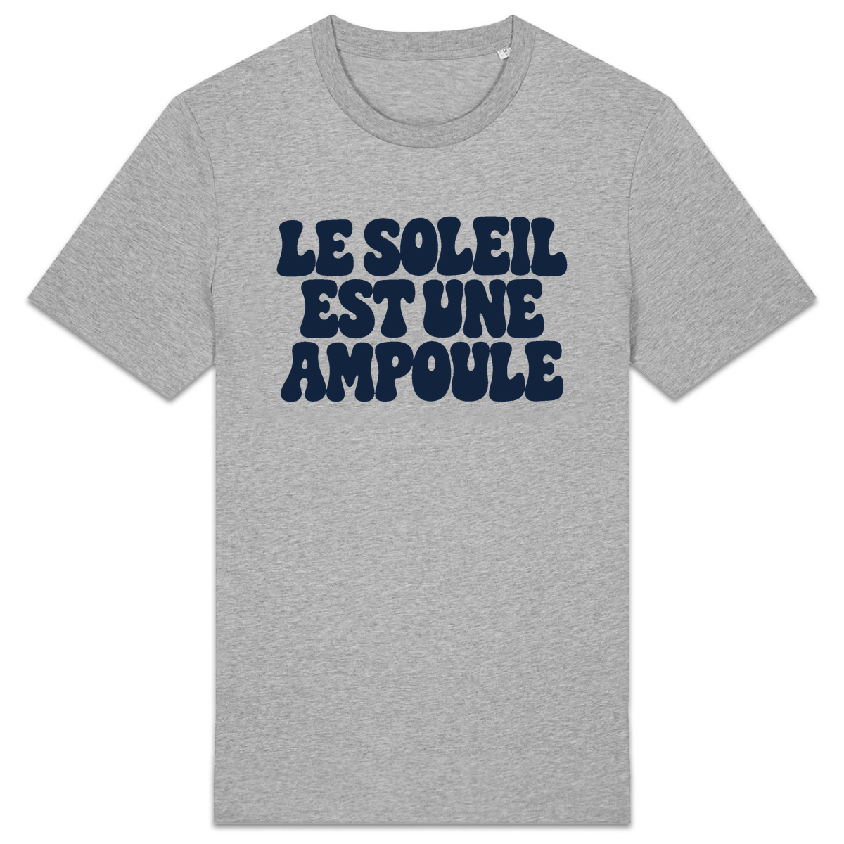 T-shirt Le Soleil est une ampoule, coloris gris