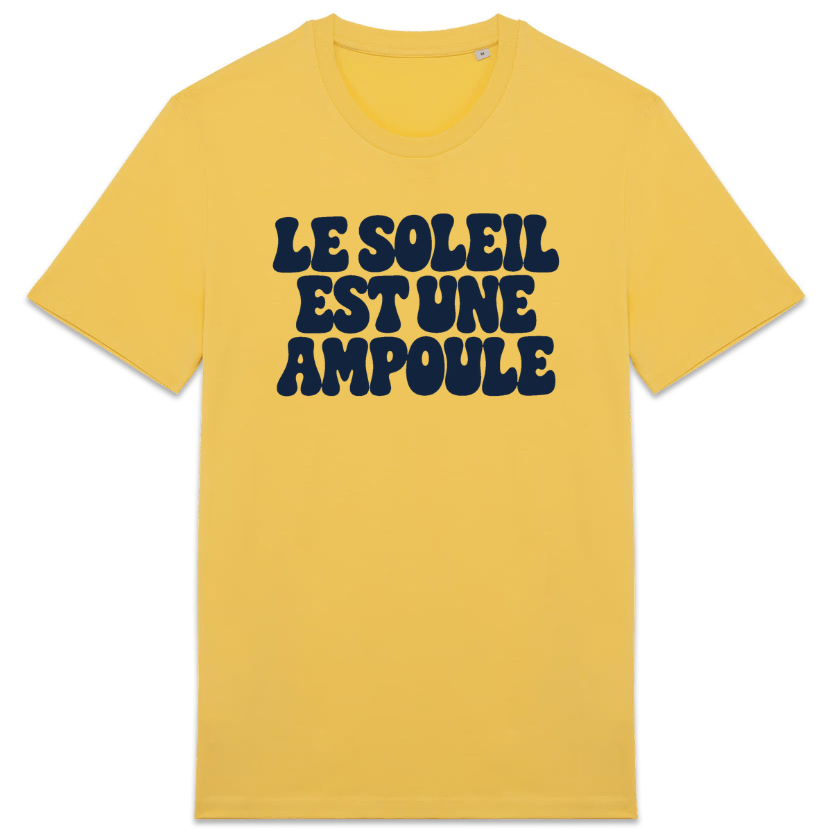 T-shirt Le Soleil est une ampoule, coloris jaune