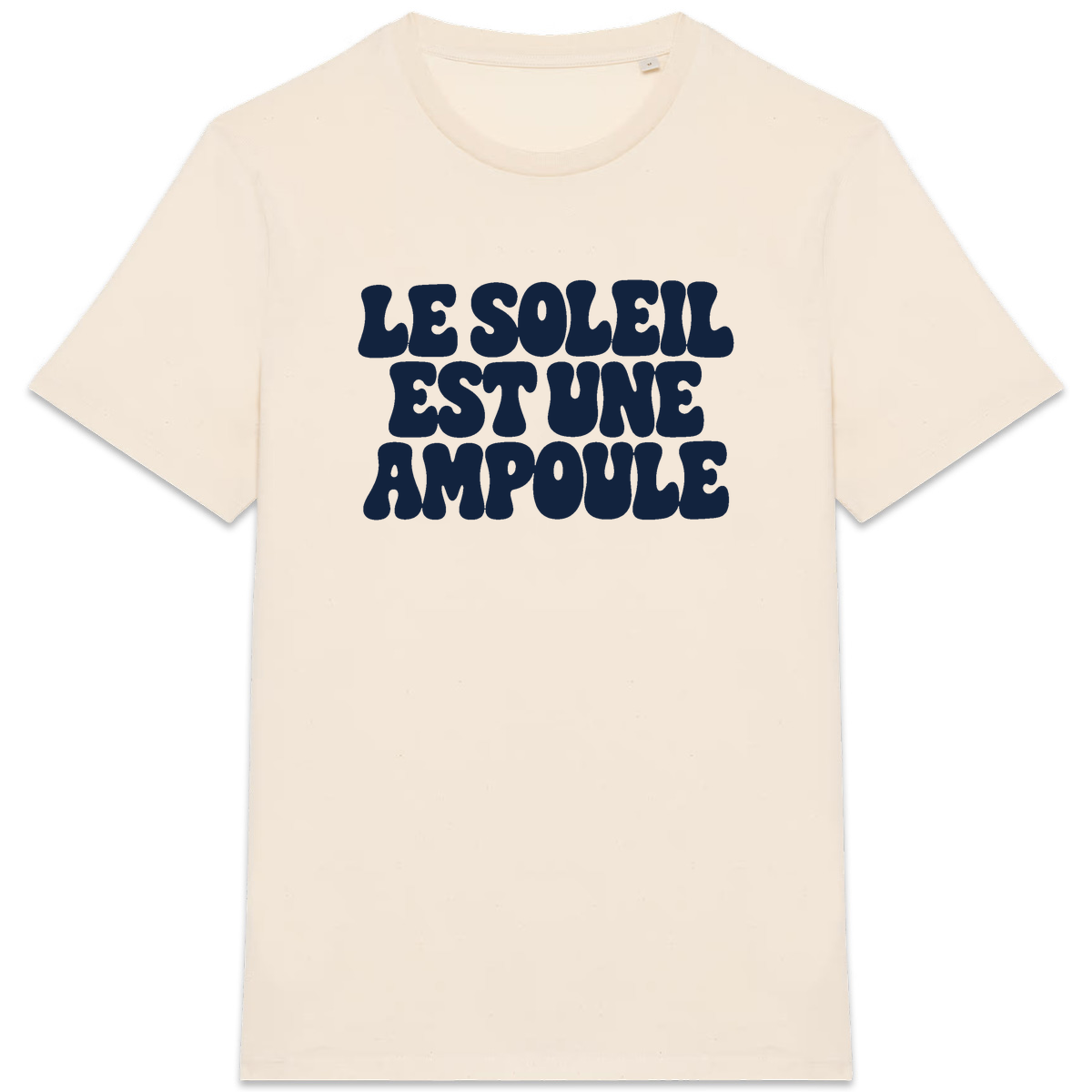 T-shirt Le Soleil est une ampoule, coloris naturel