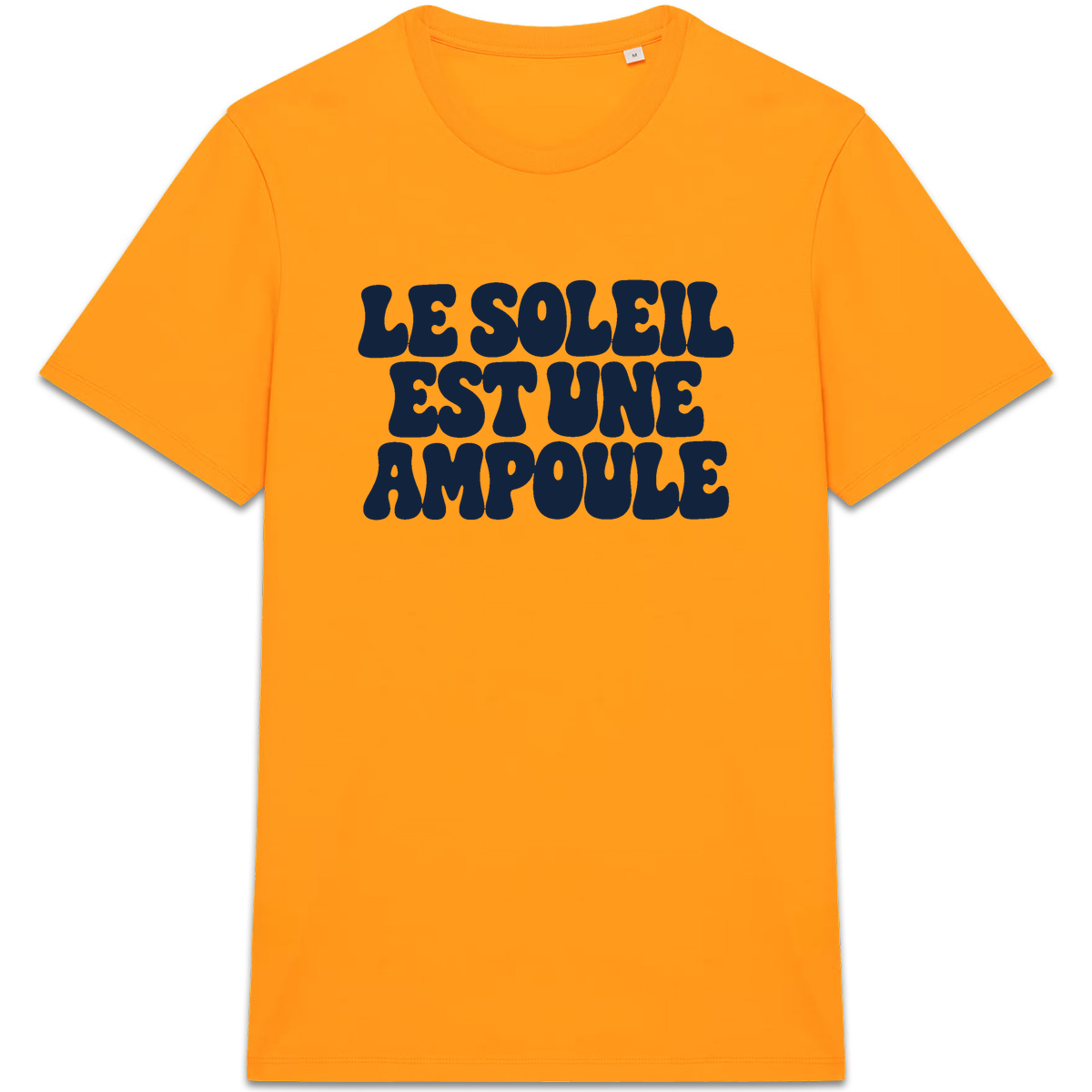 T-shirt Le Soleil est une ampoule, coloris orange