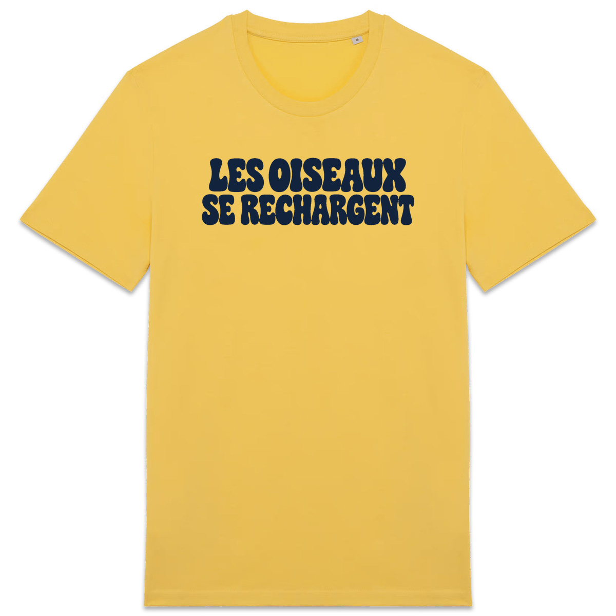 T-shirt Les oiseaux se rechargent, coloris jaune