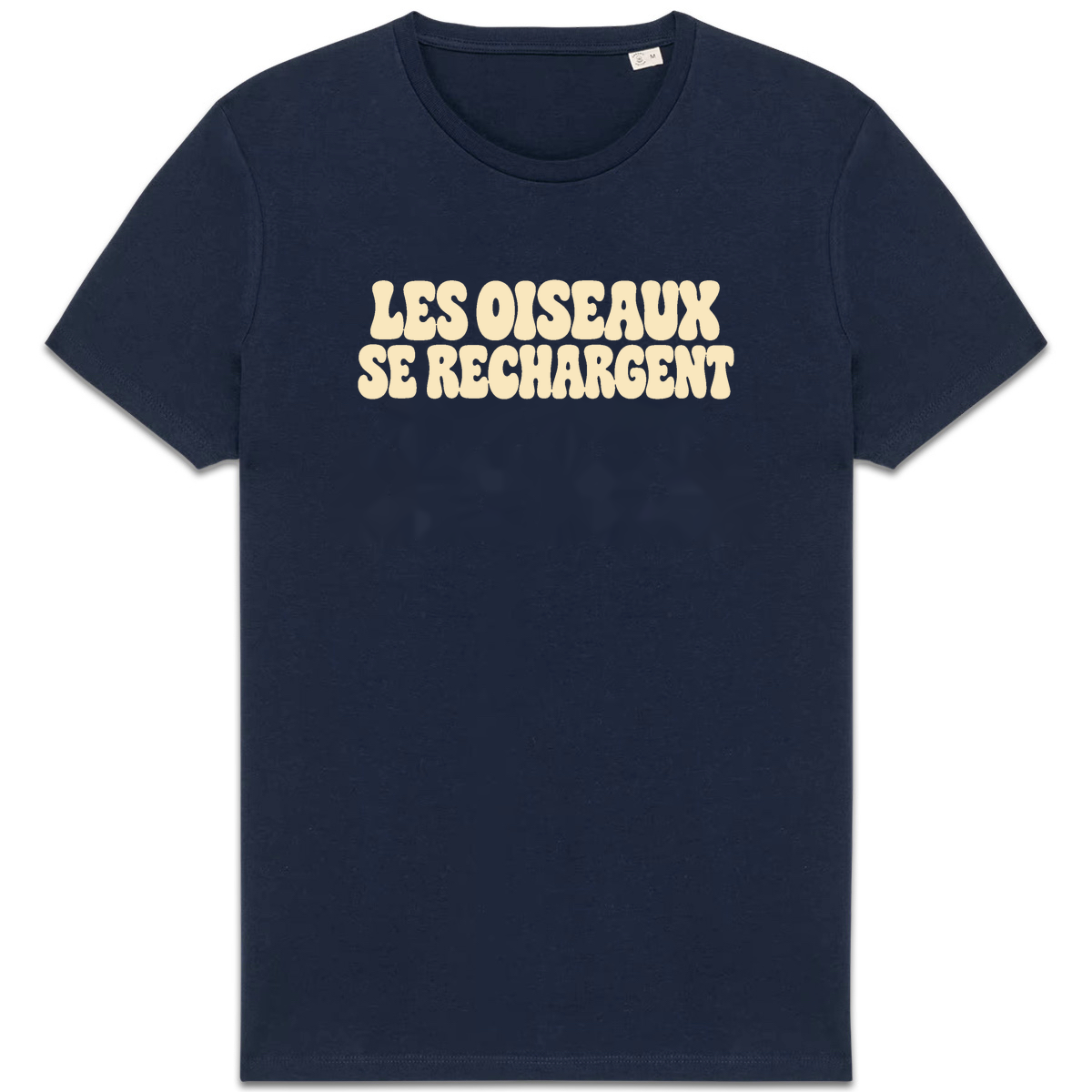 T-shirt Les oiseaux se rechargent, coloris marine