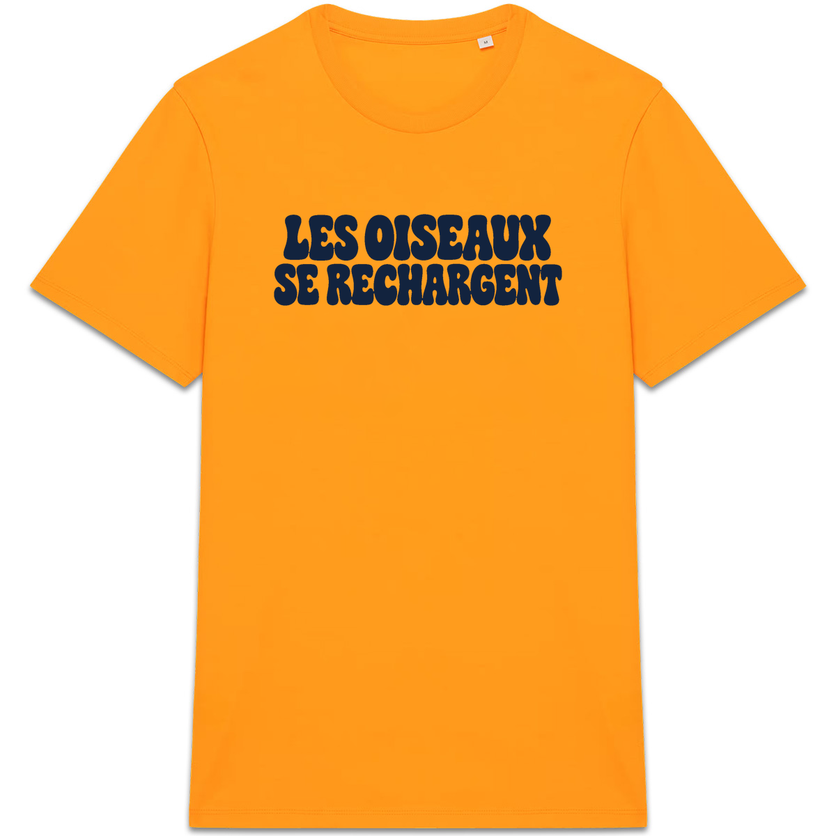 T-shirt Les oiseaux se rechargent, coloris orange