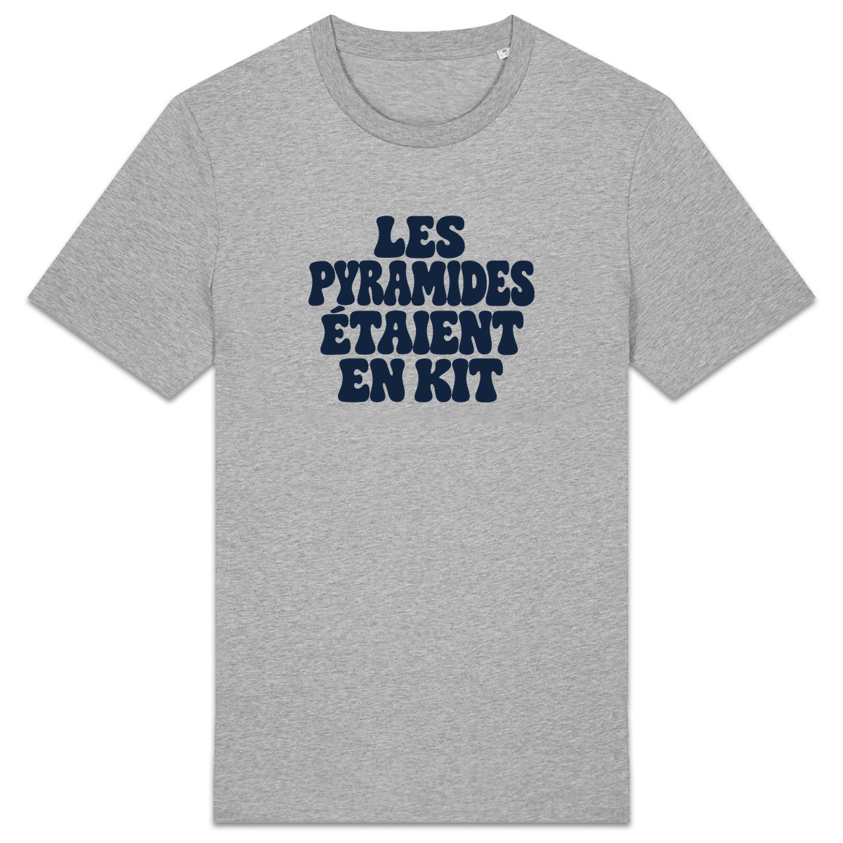 T-shirt Les pyramides étaient en kit, coloris gris