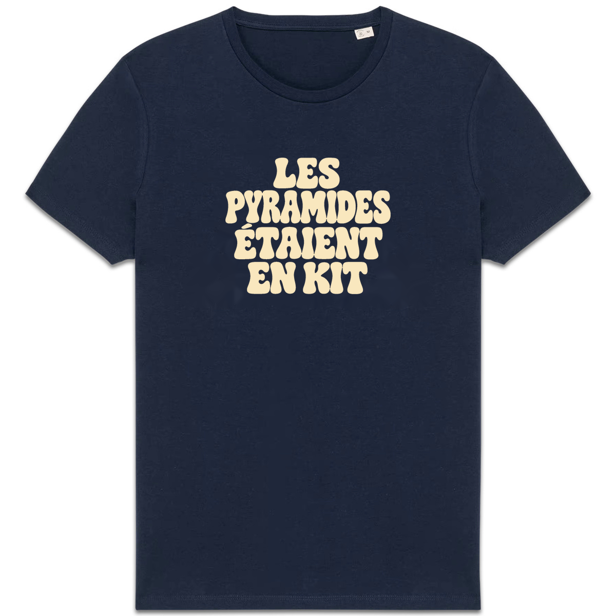T-shirt Les pyramides étaient en kit, coloris marine