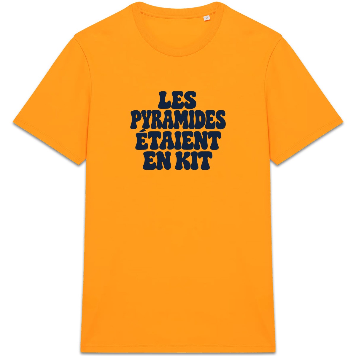 T-shirt Les pyramides étaient en kit, coloris orange