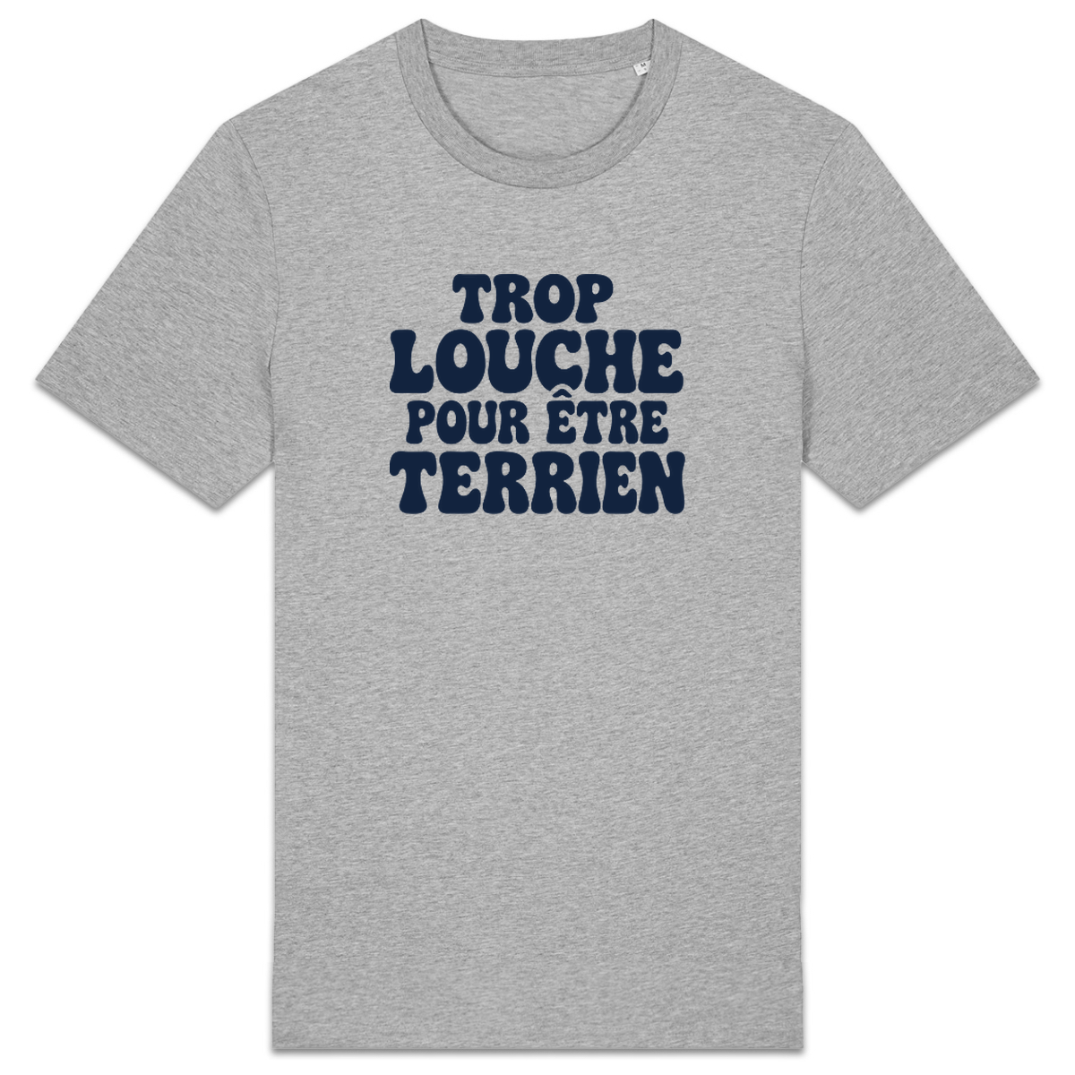 T-shirt « Trop louche pour être terrien » – Gris