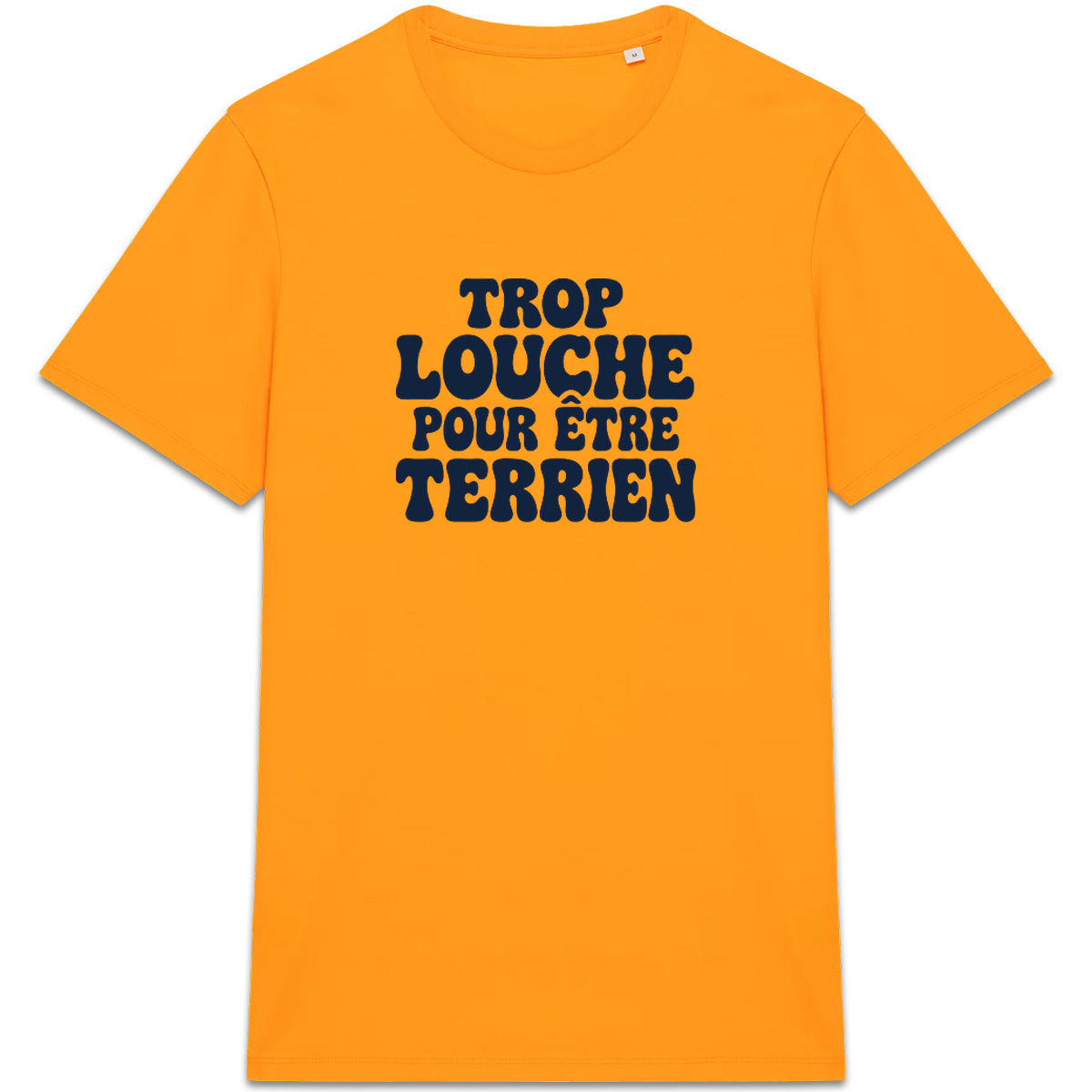 T-shirt « Trop louche pour être terrien » – Orange