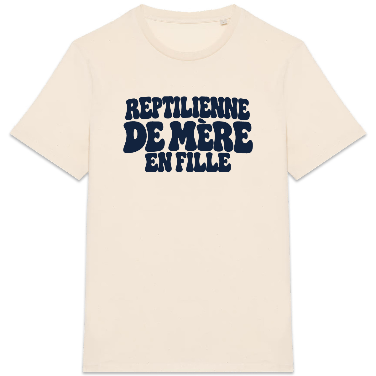T-shirt Reptilienne de mère en fille, coloris naturel