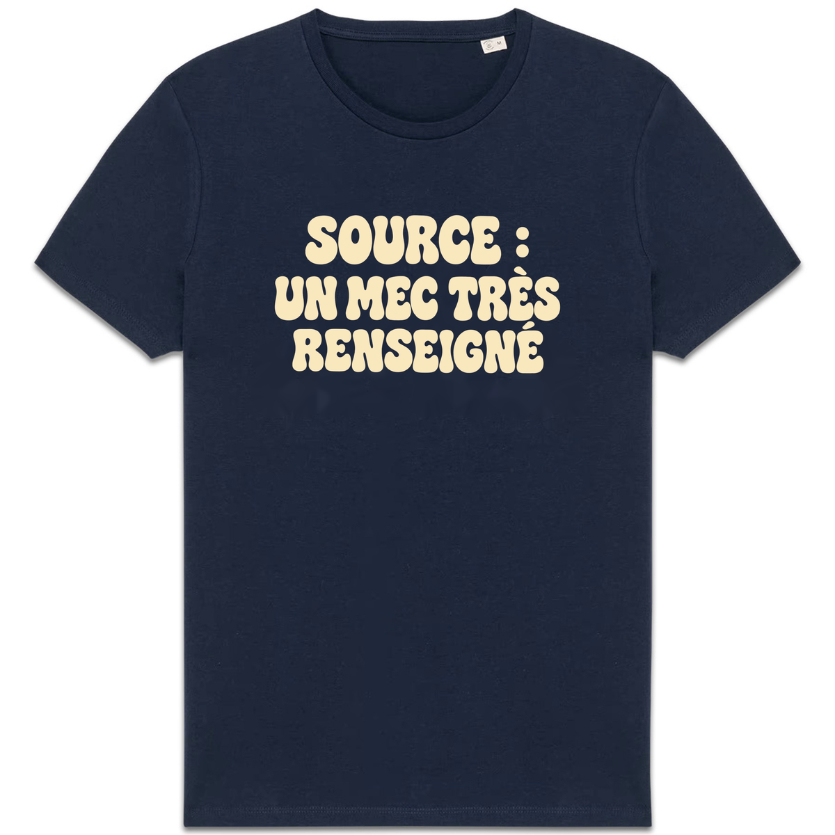 T-shirt Source : un mec très renseigné, coloris Marine