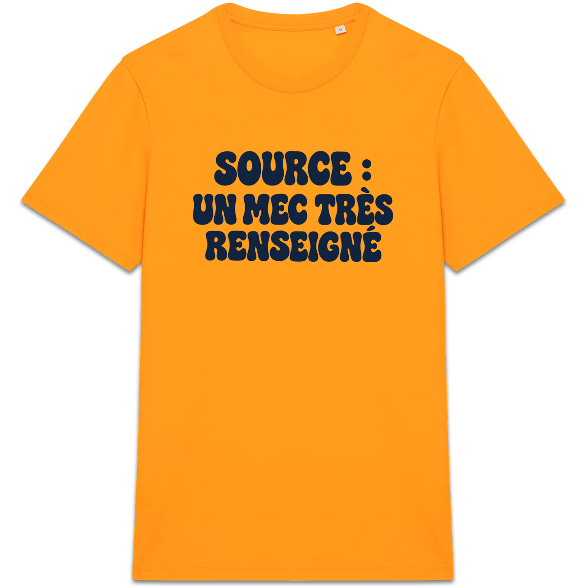 T-shirt Source : un mec très renseigné, coloris Orange
