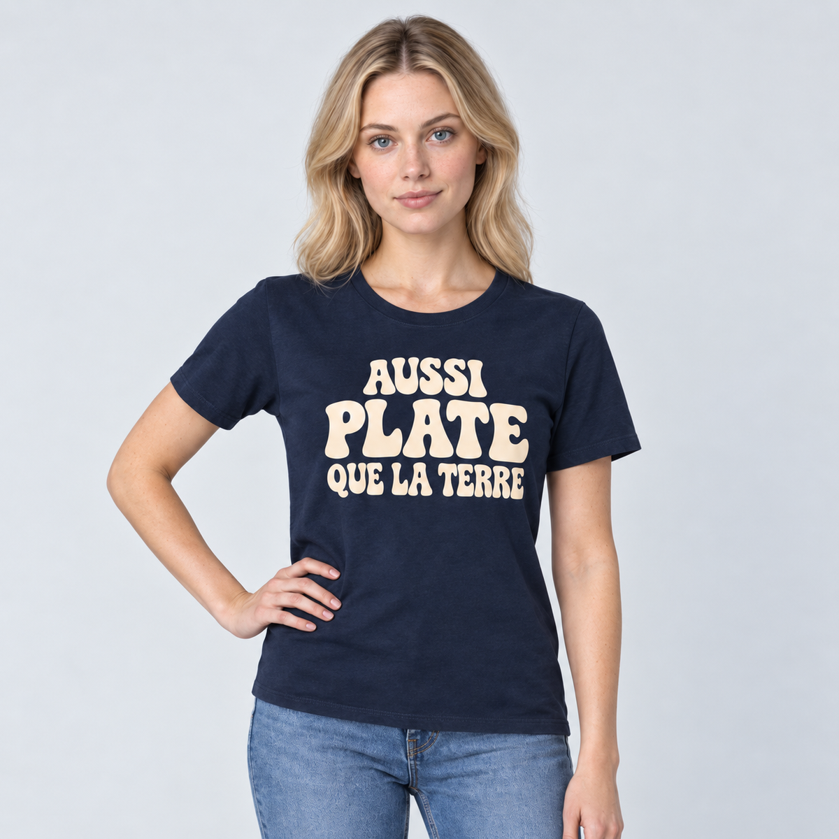 T-shirt « Aussi plate que la Terre »