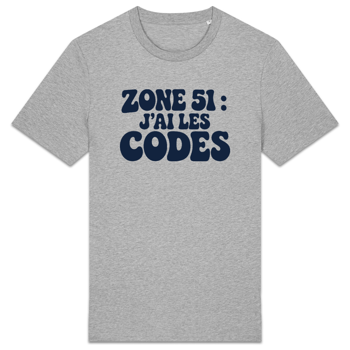 T-shirt « Zone 51 : J’ai les codes » – Gris