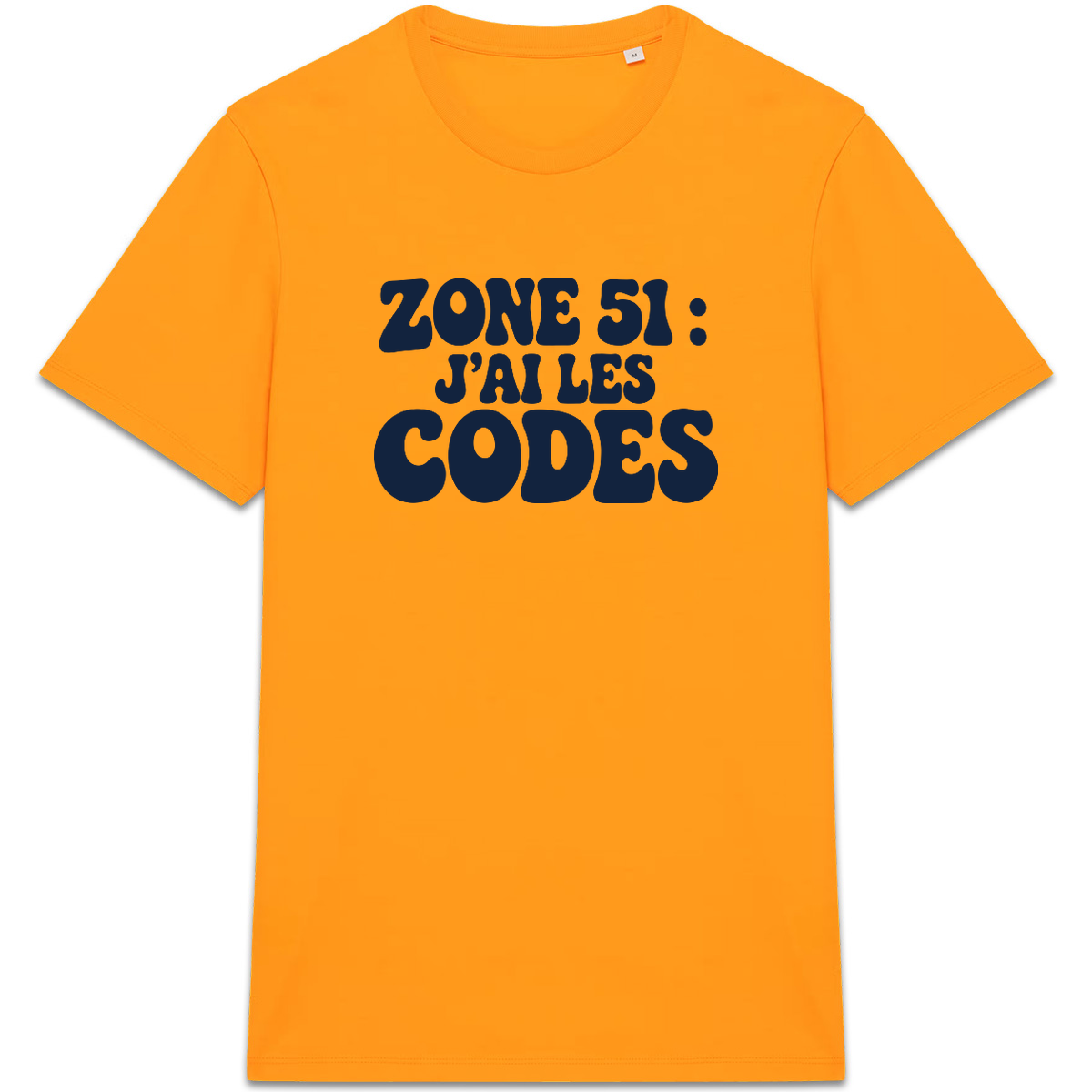 T-shirt « Zone 51 : J’ai les codes » – Orange